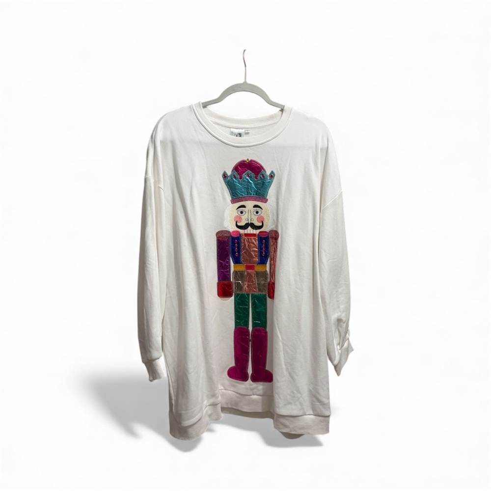 Willow Tree White Sweatshirt with Colorful Graphic